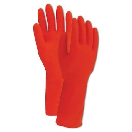 Magid Chemical Resistant Gloves, Orange, 11, 12 PK R843-11